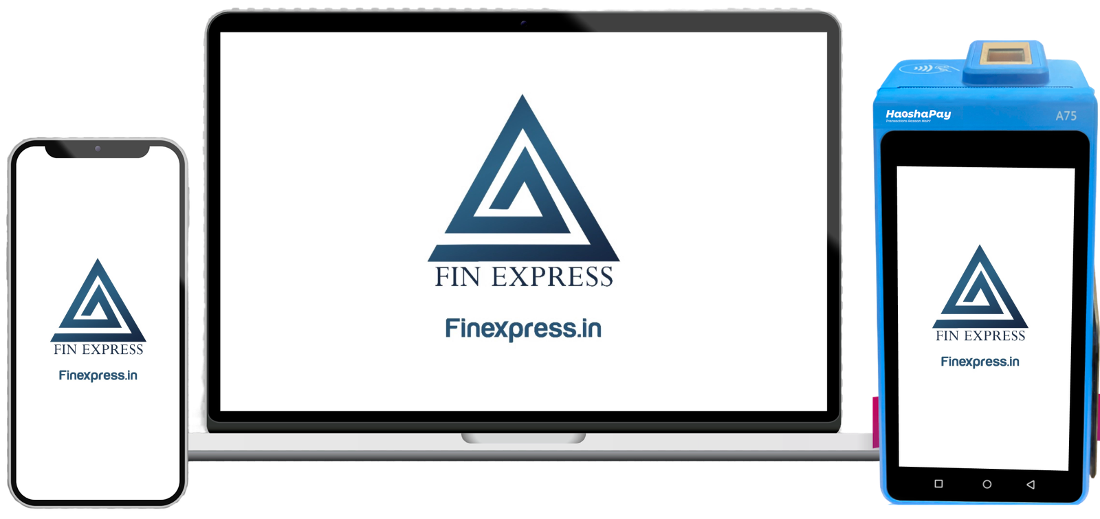 Fin Express app and web dashboard preview
